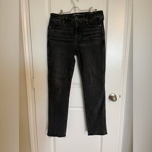 Madewell Black Curvy Mid-Rise Stovepipe Jeans